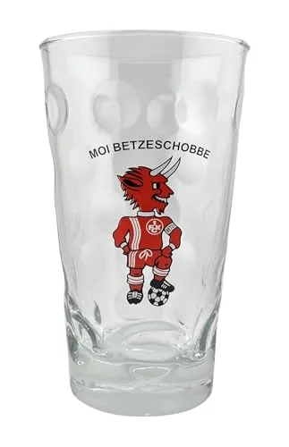 1. FC Kaiserslautern - Moi Betzeschobbe Dubbeglas 0,5 L - Das Schorleglas für Pfalz, Betze und 1. FCK Fans