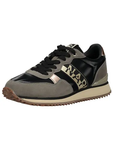 Napapijri Sneaker Lederimitat/Textil, Gr. 37, Schwarz - Sneaker aus Lederimitat mit stabilisierender Ferse und mikroporöser Sohle für überragenden Komfort – ideal für den täglichen Gebrauch.