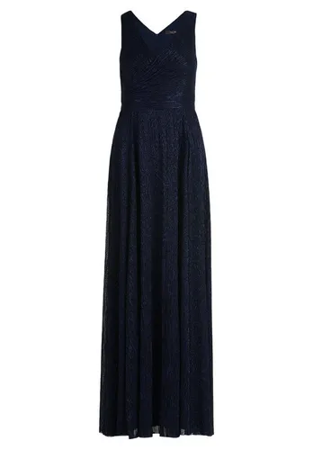 Vera Mont Damen Abendkleid mit Plissee 36, Blue/Black - Elegantes Damen Abendkleid von Vera Mont mit schwingender Silhouette und ärmellosem Design, ideal für festliche Anlässe.
