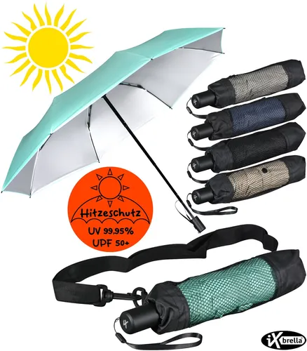 iX-brella City Trekking Sonnen-Regenschirm in grau von iX-brella