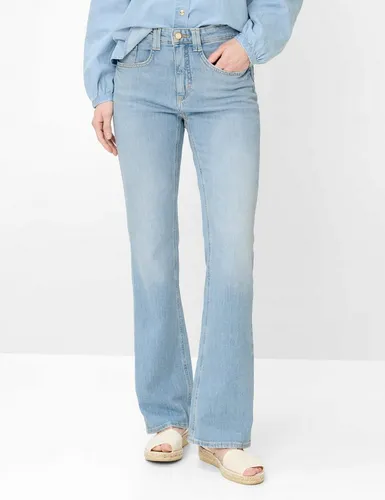 Brax Style MARY Five-Pocket-Jeans - Stylische Five-Pocket-Jeans mit trendigem Regular Bootcut und lässigem Fringe Saum. Der hochwertige Baumwollmix bietet optimalen Komfort und Bewegungsfreiheit für jedes Outfit.