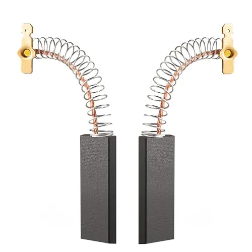 JamBer Waschmaschine Kohlebürsten für Elektromotoren 12.3 x 4.8 x 35mm Motor Kohlebürsten für Bosch Siemens 39 39S39L Serie 2 Pcs Power Tool Part Electric Motor Kohlebürsten