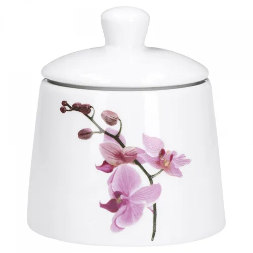 Zuckerdose Kyoto Orchidee 28cl Zuckerbehälter Zucker Dose Geschirr Porzellan
