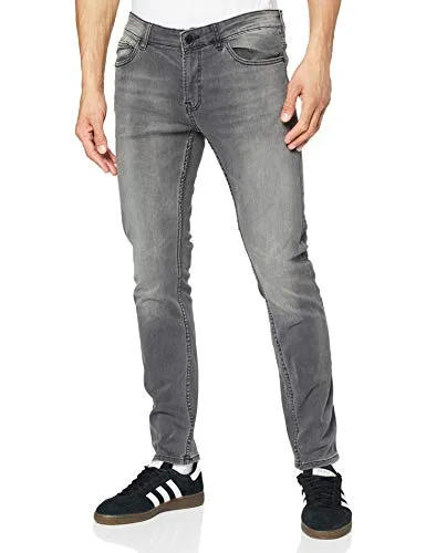 ONLY & SONS ONSWARP Male Skinny Jeans - Niedrige Taille Skinny Fit Jeans aus 98% Baumwolle und 2% Elasthan für optimalen Tragekomfort und modischen Look.
