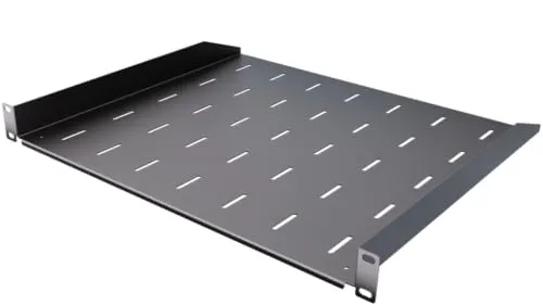 Stalflex Server Netzwerkschrank Eco 19 Zoll 1U 400mm - Server Rack Hergestellt aus Stahl - Computer- & Server-Racks - Serverschrank Kompatibel mit Netzwerk Schrank und Rack Schienen