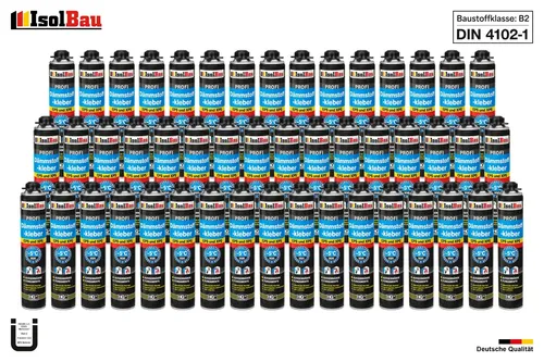 Dämmstoffkleber PU-Klebeschaum B2 750ml - Dichtstoffe & Fugenmittel, feuchtigkeitshemmend und ideal für schnelle Anwendungen an Außen- und Innenflächen.