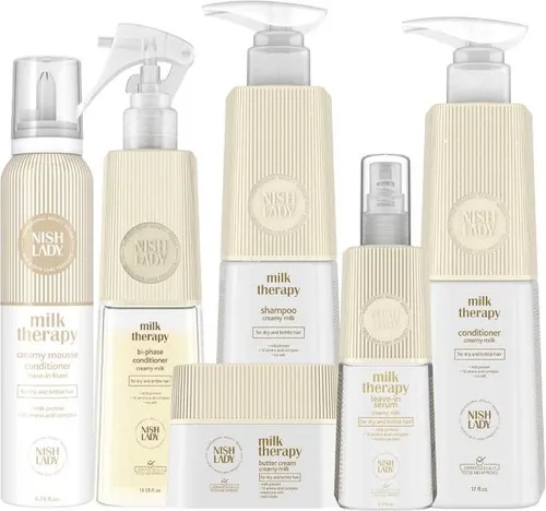 Nishlady | Haarspülung - Milk Therapy - 503 Ml - Intensive Haarfeuchtigkeit - Milchproteine - Haarregeneration