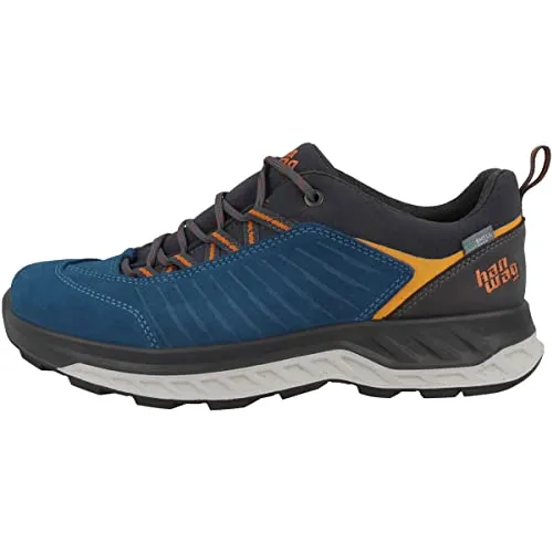 Hanwag M Blueridge Low Es Blau - Multifunktioneller Herren EcoShell Wanderschuh - Wanderschuhe für Bergsteigen und Trekking, umweltfreundliches EcoShell-Material, ideal für Outdoor-Abenteuer.
