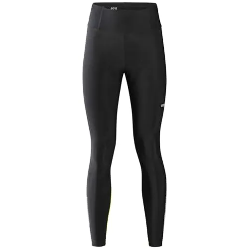 GOREWEAR Progress Thermo Tights+ Damen, Black/Neon Yellow, S