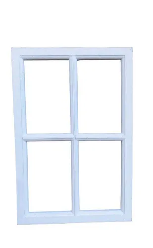 Deko-Impression Wanddekoobjekt Fenster Sprossenfenster Bilderrahmen Wanddekoration Holz weiss 60 x 40 (1 St)