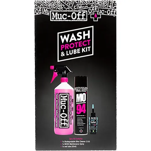 Muc-Off Wash, Protect and Lube (1450 ml, Fahrradreiniger, Pflegeset, Kettenöl) (mu-kit-0850)