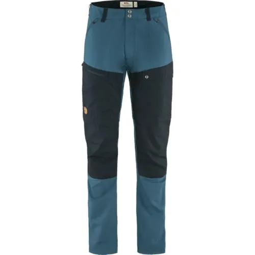 Fjällräven Abisko Midsummer Zip-Off Trousers Men Indigo Blue/Dark Navy - Leichte Zip-Off-Hose für Herren, ideal für Trekkingtouren. Aus atmungsaktivem G-1000 Air Stretch, schnell trocknend und wandelbar in Shorts – perfekt für wechselnde Bedingungen.