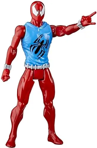 Hasbro Marvel Spider-Man: Titan Hero Serie Blast Gear Marvel‘s Scarlet Spider, 30 cm große Superhelden Action-Figur