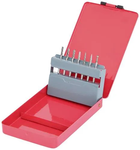 KS Tools 5153207 Frässtift-Set Hartmetall - Zubehör für Elektrowerkzeug, ideal zum Entgraten und Verputzen mit höchster Schneidkantenstabilität und Kreuzverzahnung für eine höhere Spanleistung.