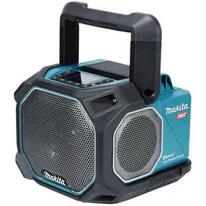 Makita Bluetooth-Lautsprecher MR014GZ - Tragbarer 2.0 Soundsystem - Tragbare Bluetooth-Lautsprecher mit bis zu 23 Stunden Akkulaufzeit, intensivem Bass und der Möglichkeit, bis zu 10 Geräte gleichzeitig zu verbinden. Ideal für Outdoor-Aktivitäten.
