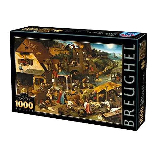 D-Toys Puzzle 1000 Teile Brueghel Pieter Flämische Sprichwörter
