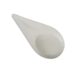 Papstar Pure Fingerfood-Teller, Zuckerrohr 85208 , 1 Packung = 50 Stück, Tropfen, 10,5 x 7,5 cm