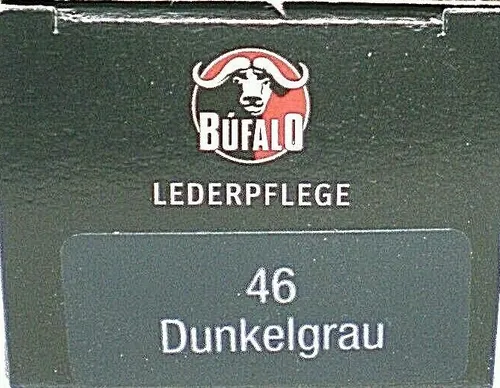 Schuhcreme Bufalo mit Schwammaufträger Pflege Dunkelgrau 75 ml 9,17€/100ml