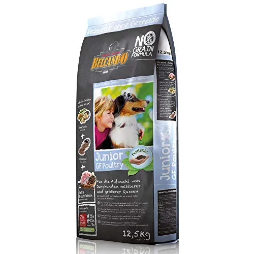 Belcando Junior GF Poultry [12,5 kg] getreidefreies Hundefutter | Trockenfutter ohne Getreide für Junge Hunde | Alleinfuttermittel für Hunde ab 4 Monaten