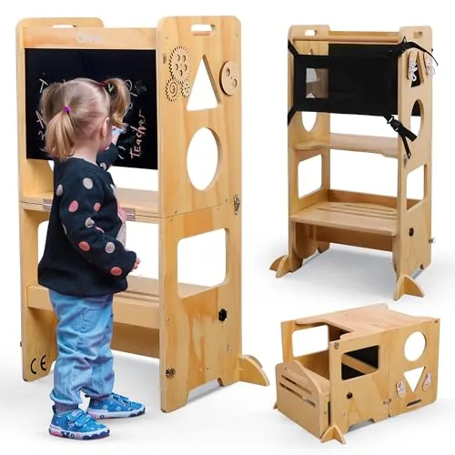 Olvy Kids 3-in-1 Montessori Lernturm