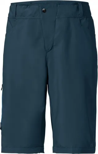 Vaude Herren Ledro MTB Hose kurz - Bequeme Radshorts in Blau (Größe M) - Fahrradhosen mit Innenhose, perfekt für Bike & Hike Touren und höchsten Tragekomfort.