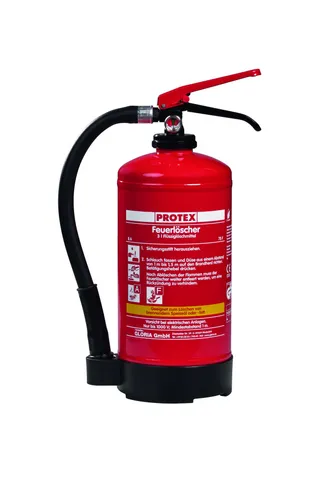 Protex Fettbrand-Feuerlöscher 3l FDA3 mit Halterung - Effizienter Fettbrand-Feuerlöscher 3l FDA3 mit Halterung, ideal für die sichere Bekämpfung von Fettbränden in der Küche.