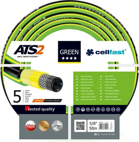 Produktbild CELLFAST Gartenschlauch Grün ATS2 5/8