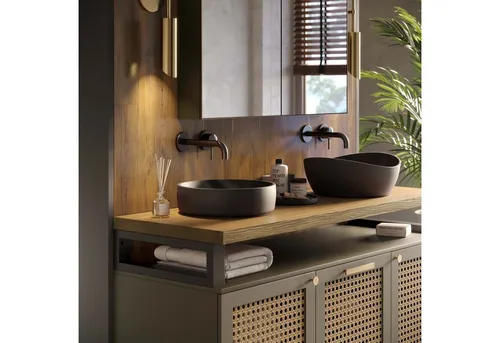 LAMO Manufaktur Waschtischplatte LWPG – 40mm Massivholzplatte für Badezimmer - Die 40mm starke Waschtischplatte aus Eschenholz überzeugt durch ihre einzigartige Maserung und Langlebigkeit. Ideal für Waschbecken und vielseitig einsetzbar, vereint sie stilvolles Design mit praktischem Nutzen.