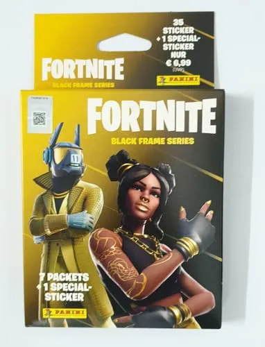 Panini Fortnite Black Frame Series 35 Sticker + 1 Spezial Sticker, 4143155606997