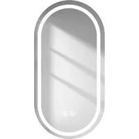 Emke Oval Badspiegel 50 x 90 cm mit Anti-Beschlag und 3 Lichtfarben - Stylischer Emke Oval Badspiegel – mit 3 dimmbaren Lichtfarben für die perfekte Atmosphäre. Die Anti-Beschlag-Funktion sorgt für klare Sicht, auch in feuchter Umgebung. Ideal für Badezimmer und Ankleidezimmer.