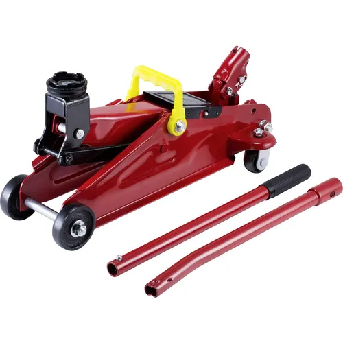 TOOLCRAFT TO-8578956 Rangierwagenheber 2 t - Wagenheber & Unterstellböcke, hydraulisch mit 2000 kg Tragfähigkeit und flexibler Arbeitshöhe von 135 - 335 mm, perfekt für Garage und Werkstatt.