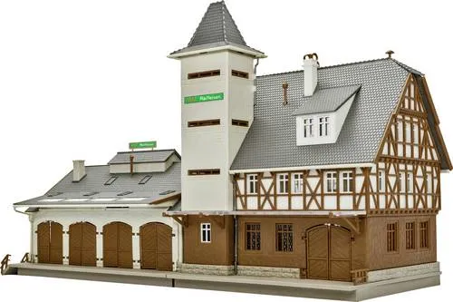 Vollmer 47544 N WLZ Lagerhaus - Modelllagerhaus für die Spur N, ideal für kreative Landschaftsgestaltung und detailreiche Modellbahnanlagen.