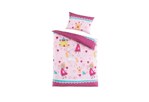 HTI-Living Kinderbettwäsche Baby Mikrofaserbettwäsche 100x135 2 teilig, Mikrofaser, 1 teilig
