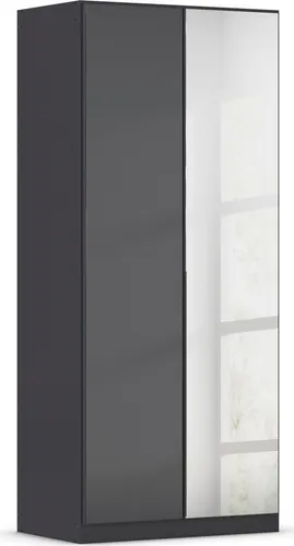 OTTO home Drehtürenschrank Kleiderschrank Kleiderschränke Schrank Garderobe AGORDO mit Glasfront (in zwei Griff-Farben, Breiten 91-405 cm) durchdachte Innenausstattung, in 8 Breiten und 2 Höhen MADE IN GERMANY