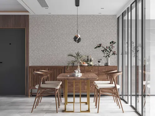 Vliestapete Geometrisch Labyrinth weiß silber 38695-1 (3,51€/1qm)