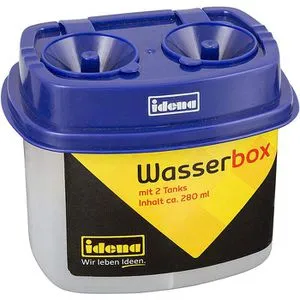 Idena Wasserbecher 60049, mit 2 Tanks und Sicherheitsverschluss, blau