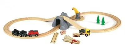 Brio Bahn Bergminen Set mit Batterielok 32-teilig