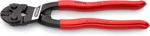 Knipex CoBolt Bolzenschneider 200mm 64 HRC - Hochleistungswerkzeug - Handwerkzeug mit höchst effizienter Gelenkkonstruktion für leichte Schneidarbeit. Schneidet Bauteile bis Ø 5,2 mm bei geringerem Kraftaufwand.