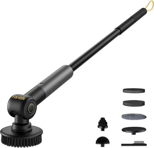 Elektrische Reinigungsbürste Dual Speed 6 Bürstenköpfe flexibler Griff IPX7