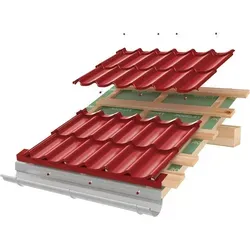 Pfannenblech Profilblech Ziegelrot 3009