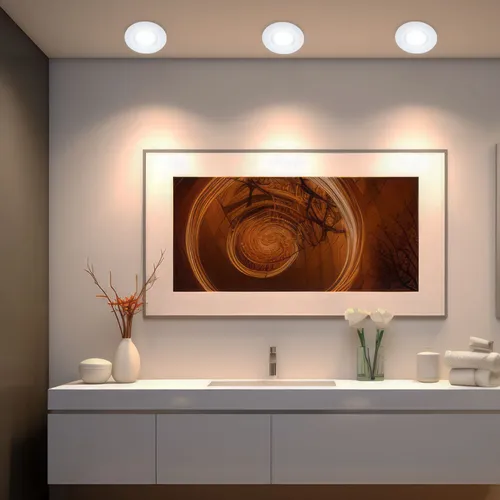 LED Einbauleuchte Deckenstrahler rund, 3x warmweiß