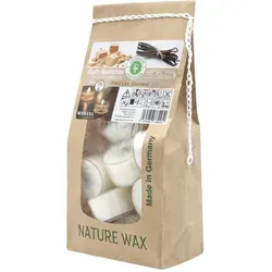 Duftteelichter Vanilla Caramel, WENZEL, 24/38 mm, Brenndauer ca. 7h, Beutel mit 18 Stück