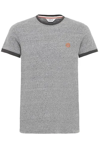 !Solid SDBennTee Herren T-Shirt Kurzarm Shirt mit Rundhals-Ausschnitt 100% Baumwolle Regular fit, Größe:M, Farbe:Grey Melange (8236)