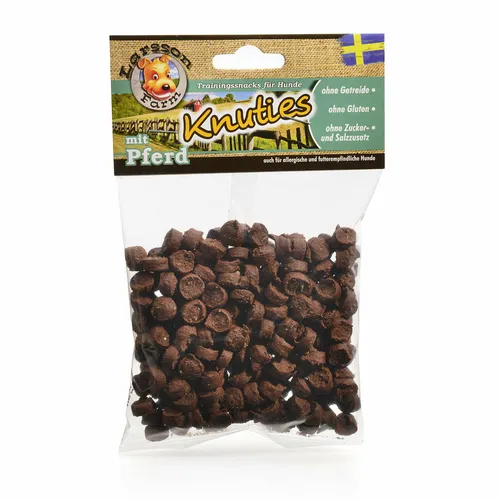 Hunde Snack KNUTIES Kartoffel Pferd MIX 150g Belohnung Leckerlie Trainingssnack