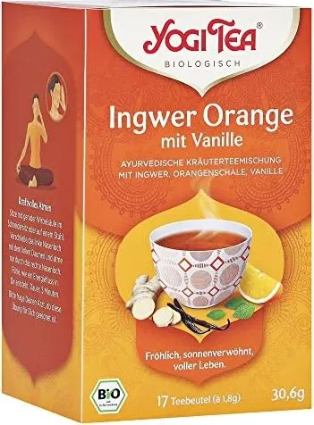 YOGI TEA Ingwer Orange mit Vanille Bio Filterbeut. 1,8 g