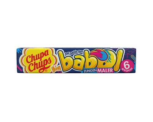 Chupa Chups Süßigkeit, Chupa Chups Big Babol Zungenmaler Geschmack Kaugummiwürfel 27g
