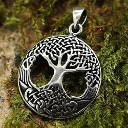 Drachensilber Yggdrasil Anhänger aus 925 Silber von Drachensilber