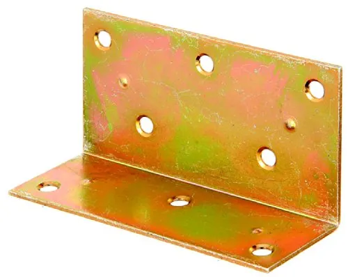 Alberts 25x Breitwinkel Winkelverbinder - Metallwinkel 60 x 40 x 115 mm - Winkel & Holzverbinder: Hochwertige Stahl-Breitwinkel, verzinkt für optimale Korrosionsbeständigkeit, ideal für stabile Konstruktionen.
