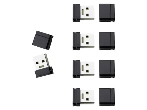 INTENSO USB-Stick Micro Line 3500595 64GB – 5er Pack - Kompakter USB-Stick mit 64 GB, ideal für unterwegs. Leicht und unauffällig, perfekt für Computer und Autoradio. Mit 16,5 MB/s Lesegeschwindigkeit und Plug & Play-Funktion.