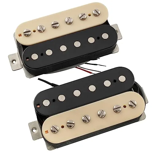 The Revival Pickups RPH1 Moderne Klassiker Alnico 2 Uncovered Humbucker Tonabnehmer Set für E-Gitarre, Zebra